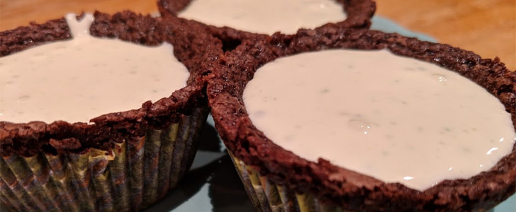 Recept på Kladdkakemuffins med lime