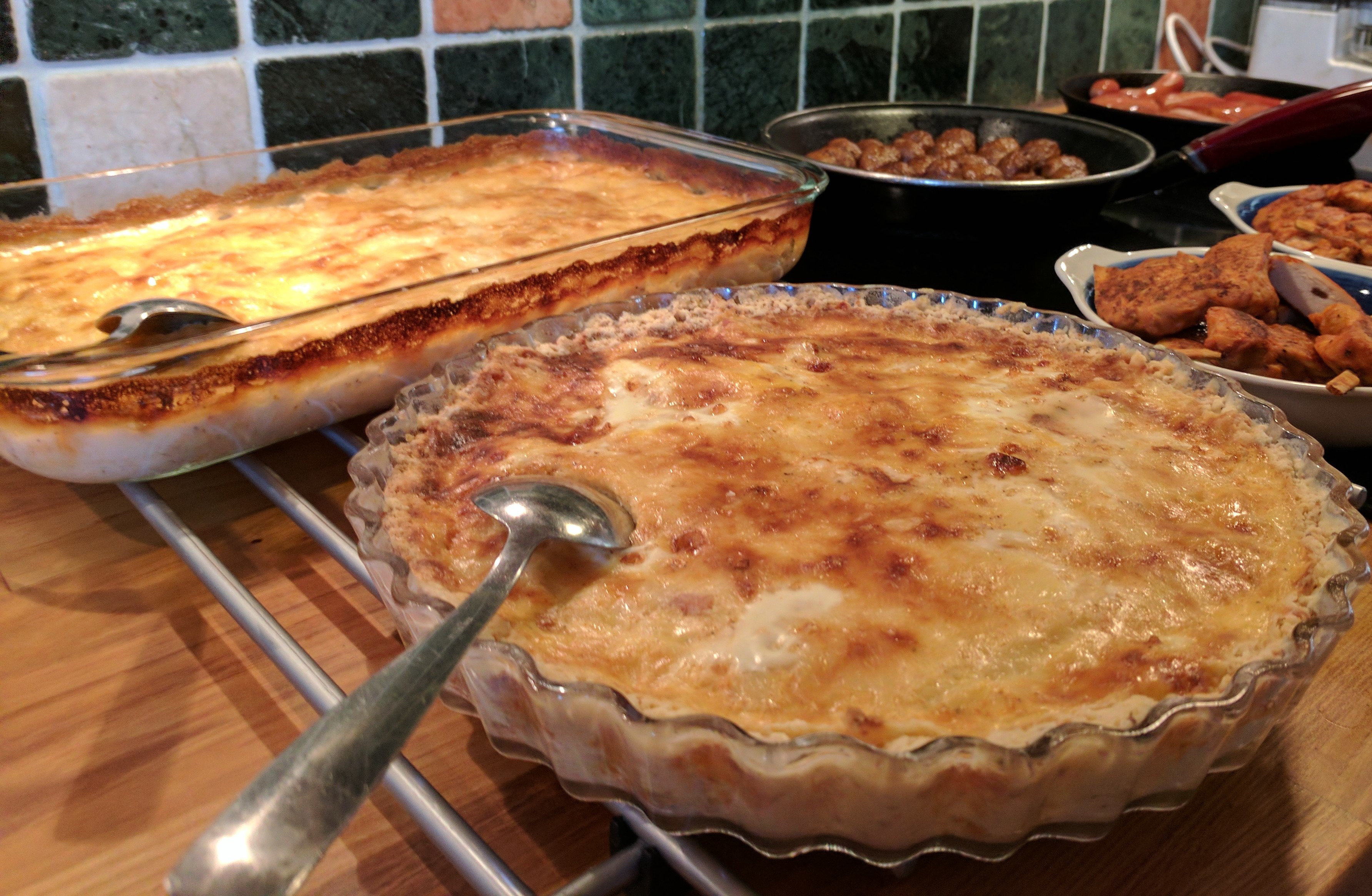 Recept på Ost och skinkpaj äggfri