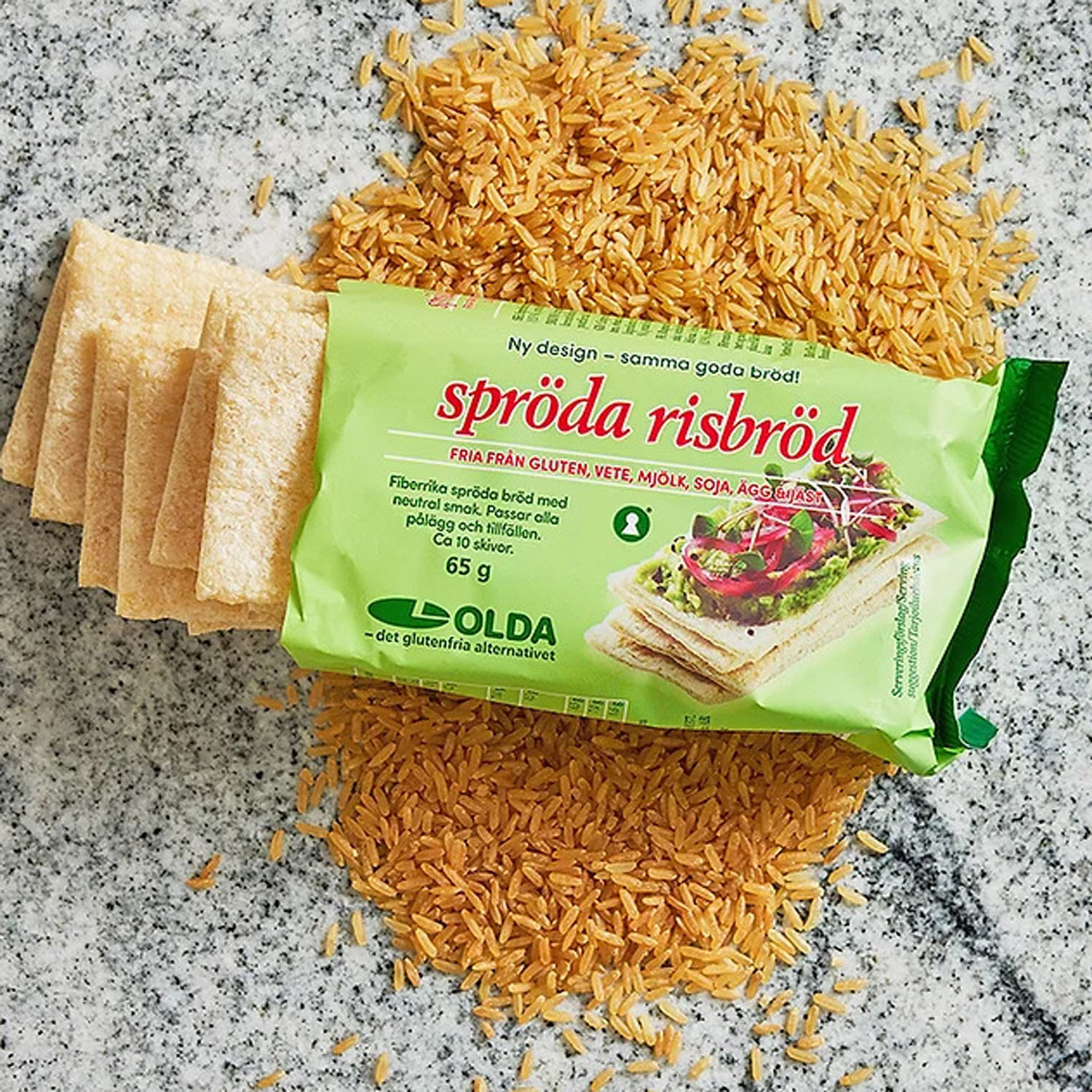 Oldana Spröda Risbröd för 15,00 kr