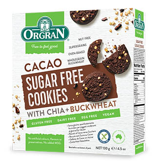 Orgran Chokladcookies sockerfria   för 56,00 kr