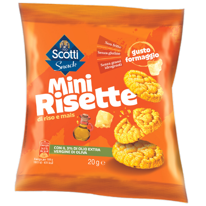 Riso Scotti Miniriskakor med ostsmak för 14,00 kr