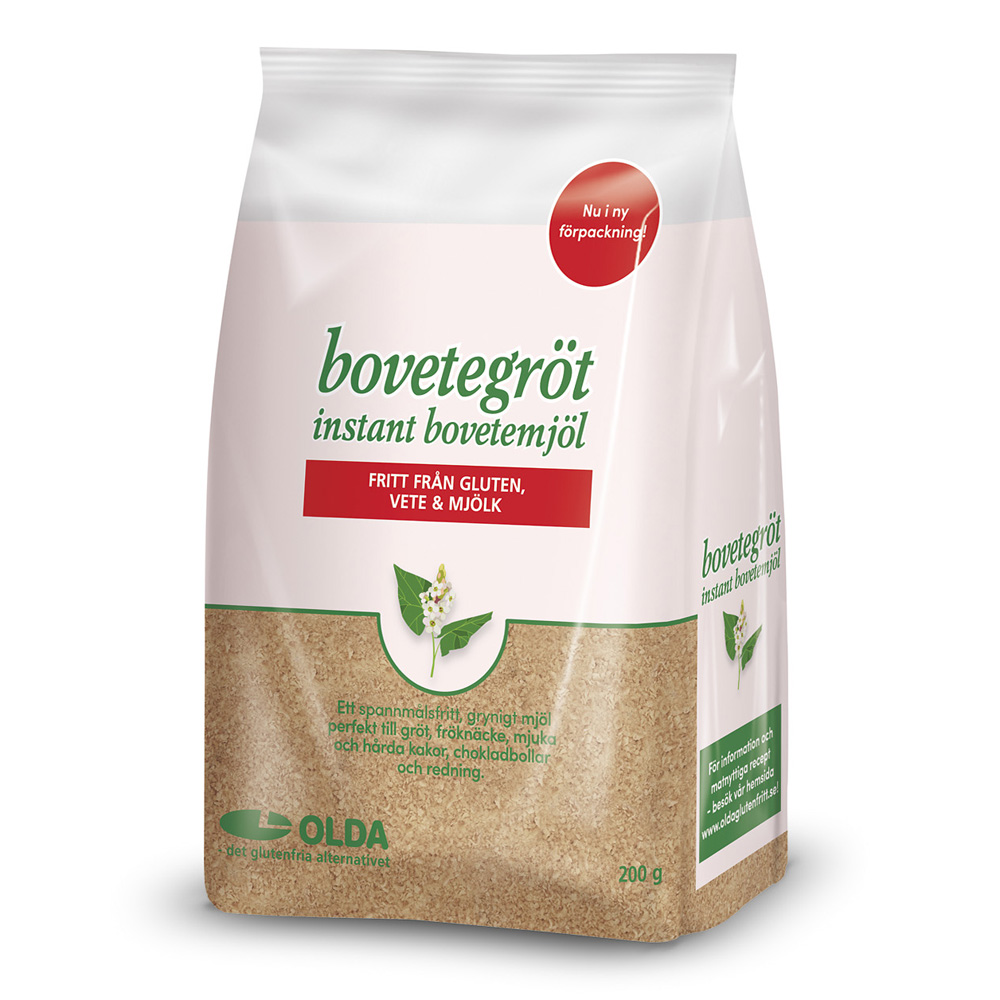 Oldana bovetemjöl/gröt instant   för 36,00 kr